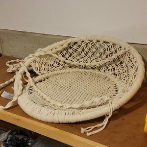 Hand-Woven Macrame Hanging Chair